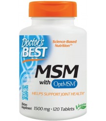 Doctor's Best MSM with OptiMSM Vegan 120 vcpas