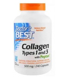 Doctor's Best Collagen Types 1 And 3 With Vitamin C 500mg - 240 Caps