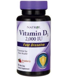 Natrol- Vitamin D3 Fast Dissolve 2000IU - 90 tablets