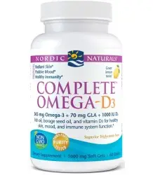 Nordic Naturals Complete Omega-D3 565mg Lemon - 60 Softgels