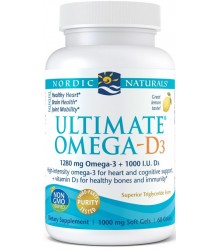 Nordic Naturals Ultimate Omega-D3 1280mg Lemon - 60 Solfgels