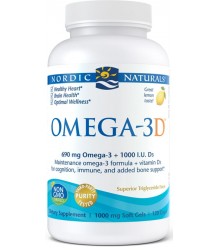 Nordic Naturals Omega-3D Lemon Softgels 690 mg 120 caps