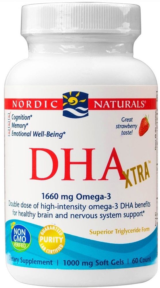 Nordic Naturals Dha Xtra 60 Softgels , Suplementy Witaminy, Suplementy