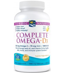 Nordic Naturals Complete Omega-D3 565mg Lemon - 120 Softgels