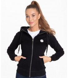 Pit Bull Bluza Damska Rozpinana Z Kapturem Small Logo Czarna