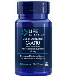 Life Extension Super Ubiquinol Coq10 With Enhanced Mitochondrial Support 50mg 100softgels