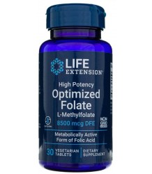 Life Extension High Potency Optimized Folate 30 Vegetarian Tabs
