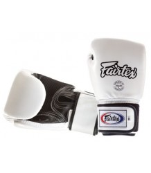 Fairtex Rękawice Bokserskie Bgv1-B (White/Black Palm) Breathable