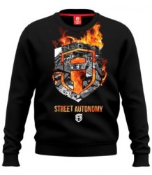 Street Autonomy Bluza Bez Kaptura Fuck 3 Black 2021