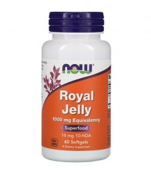 NOW FOODS ROYAL JELLY 1000mg EQUIVALENCY - 60SOFTGELS