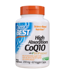 Doctor's Best High Absorption Coq10 With Bioperine 200mg 60vcaps