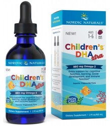 Children's DHA Xtra Nordic Naturals 880mg BerryPunch 60ml