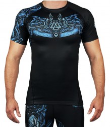 Ground Game Rashguard Viking Krótki Rękaw Czarny