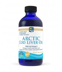 Nordic Naturals Arctic Cod Liver Oil 1060mg  Unflavored - 237 Ml.