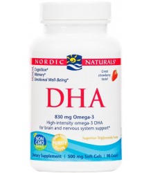 Nordic Naturals Dha 830mg Strawberry - 90 Softgels