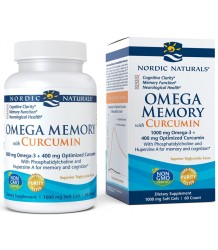 Nordic Naturals Omega Memory With Curcumin 60 Softgels