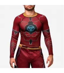 Hayabusa Rashguard Marvel Iron Man Długi Rękaw Black