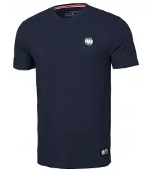 Pit Bull T-Shirt Slim Fit Small Logo Dark Navy