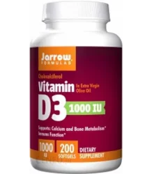 JARROW FORMULAS Vitamin D3 1000 IU  200 softgels