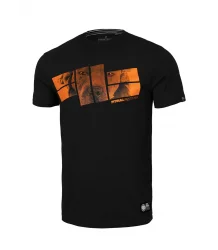 Pit Bull Koszulka Orange Logo Black