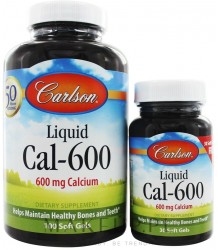 CARLSON LABS Liquid Cal 600 100 + 30 softgels