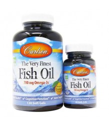 Carlson Labs The Very Finest Fish Oil Natural Orange  120 + 30 Softgels