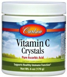 Carlson Labs  Vitamin C Crystals Pure Ascorbic Acid  170 Grams