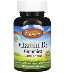 CARLSON LABS Vitamin D3 Gummies 60 gummies