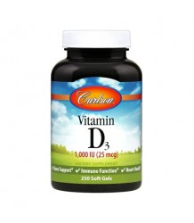 Carlson Labs Vitamin D3 1000 Iu  250 Softgels