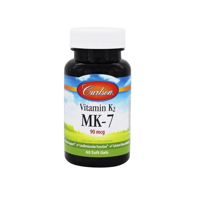 Zdjęcia - Witaminy i składniki mineralne Carlson Labs Vitamin K2 Mk 7 60 Softgels 