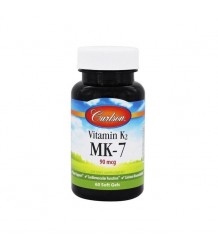 Carlson Labs Vitamin K2 Mk 7 60 Softgels