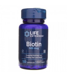 Life Extension Biotin 600mg 100 Caps