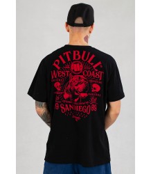 Pit Bull T-Shirt Koszulka San Diego 89 Black/Red