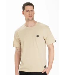 Pit Bull T-Shirt Small Logo Sand