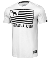 Pit Bull T-Shirt Koszulka USA Gsm White