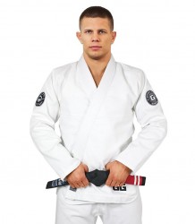 Ground Game Kimono Gi Do Bjj Jiu Jitsu Gamer Białe