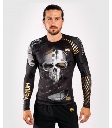 Venum Skull Rashguard Długi Rękaw Loongsleeve Black/Gold