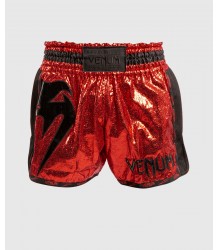 Venum Spodenki Giant Foil Muay Thai Red/Black