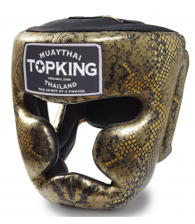 Top King Kask Bokserski Sparingowy Tkhgss-02bk_Gd Super Star Snake Gold