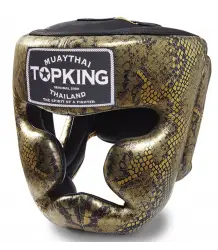 Top King Kask Bokserski Sparingowy Tkhgss-02bk_Gd Super Star Snake Gold