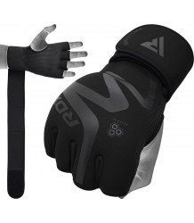 RDX Bandaże Bokserskie Owijki Żelowe T15 Noir Neoprene