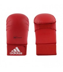 Adidas Rękawice Do Karate WKF Thumbless Red