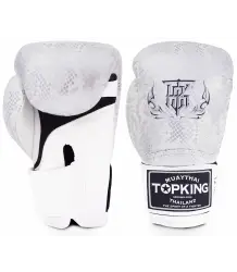 Top King Rękawice Bokserskie Tkbgss-02wh_Gd Snake White/Silver