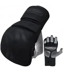 RDX Rękawice MMA Sparringowe T15 Noir Black