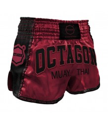 Octagon Spodenki Muay Thai Burgund