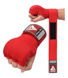 RDX Bandaże Bokserskie Owijki Żelowe Inner Gloves Red