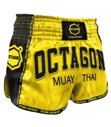 Spodenki Muay Thai Octagon Yellow Edycja 2022