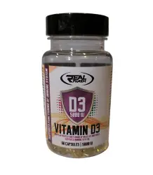 Real Pharm Vitamin D3 Softgels 5000IU 60 Caps
