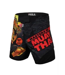 Pit Bull Spodenki MMA Grapplingowe Masters Muay Thai Black
