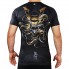 Ground Game Rashguard Oni Samurai Krótki Rękaw Czarny